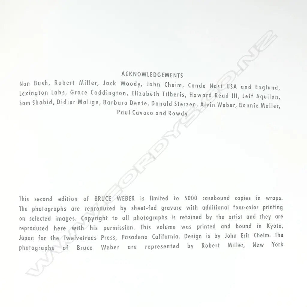 BRUCE WEBER Image 1++